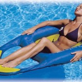 Floating Lounger Yellow