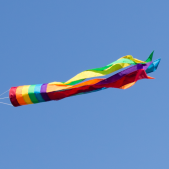 Větrný rukáv Windsock 100cm Rainbow