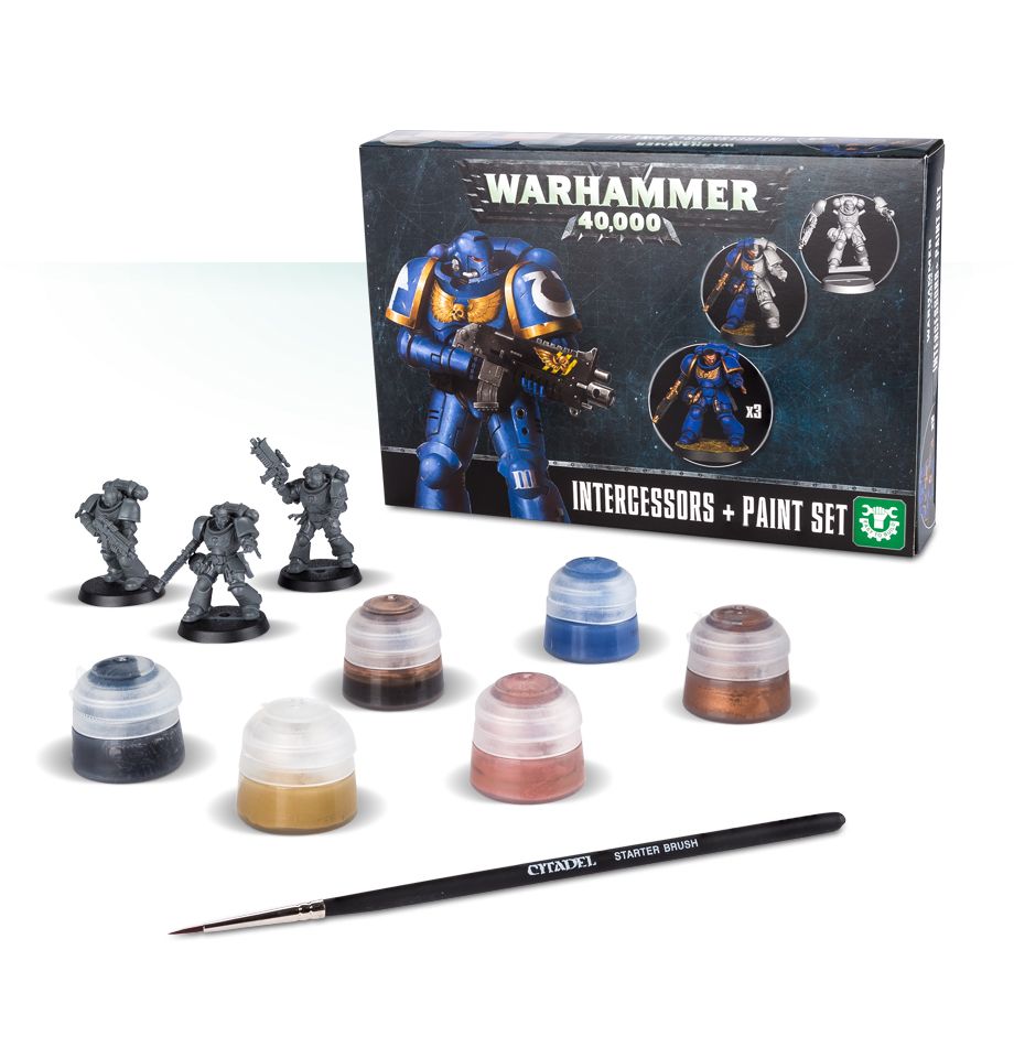 Warhammer 40K: Space Marines - Assault Intercessors + Paint Set – Warsenal