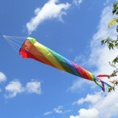 Větrný rukáv Turbine 90cm Rainbow