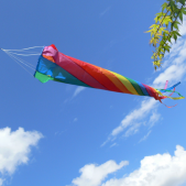 Větrný rukáv Turbine 60cm Rainbow